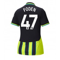 Camiseta Manchester City Phil Foden #47 Visitante Equipación para mujer 2024-25 manga corta